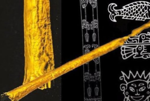 三星堆出土的黄金权杖什么来历?黄金权杖的主人是谁?-波若密