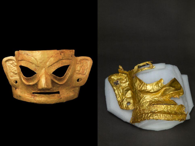三星堆文物面具发现耳洞是真的吗？三星堆面具的出土有什么意义？-波若密
