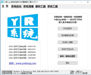 小鱼儿yr系统封装优化设置辅助工具2.11.8-波若密